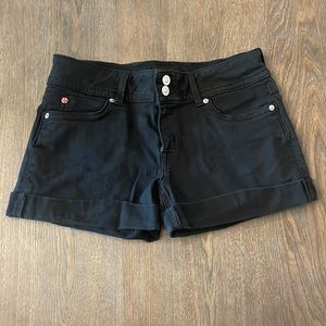 Hudson Black Denim Shorts